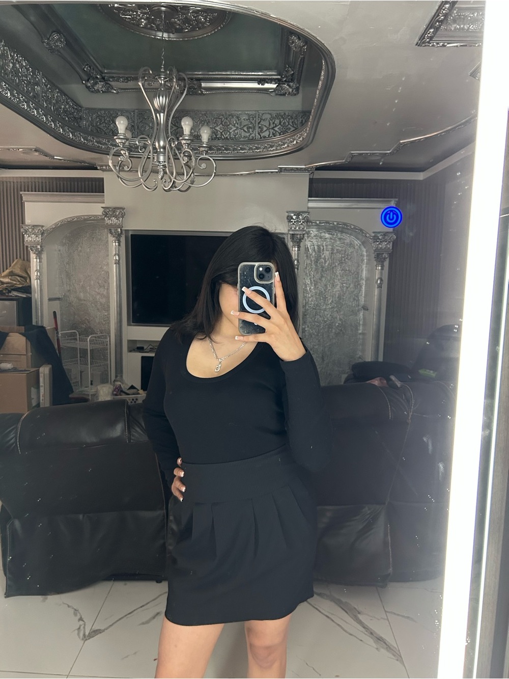 Gap brand black mini skirt